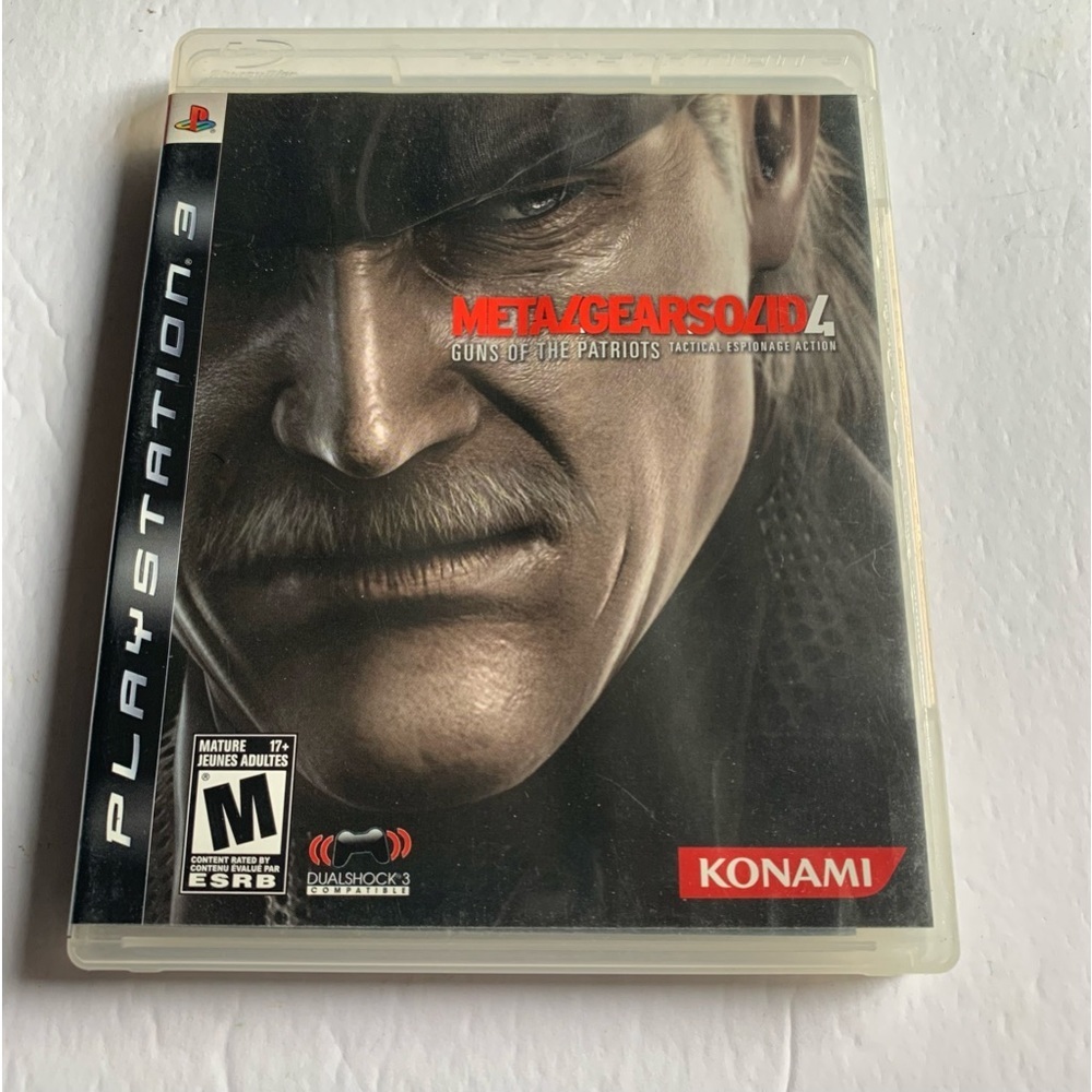 Metal Gears Solid 4 Sony PlayStation PS3 Video Game